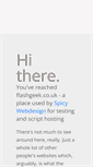 Mobile Screenshot of flashgeek.co.uk
